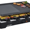 Cloer 6446 Raclette Izgara Alminyum Basnl Dkm Plaka  Iki Tarafl Kullanlabilir, 1200 W (Raclette)