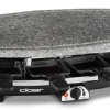 Cloer 6430 Raklet zgara, Doal Tal, 1200 W, Yapmaz Kaplamal, s zolasyonlu (Raclette)